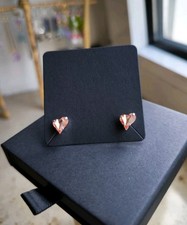 Orecchini con cuore swarovski - orecchini,