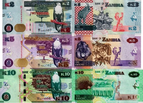Zambia lotto 3 banconote - zambia,