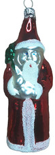 Statuina Babbo Natale in vetro
