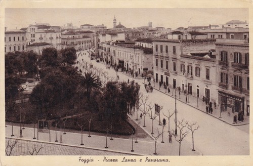 Cartolina foggia piazza - di,