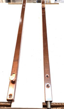 Catenaccio Verticale Frontale in Acciaio Bronzato Punta Tonda mm. 17x500 AGB