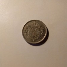 Moneta Spagna 5 ptas 1975 Spl
