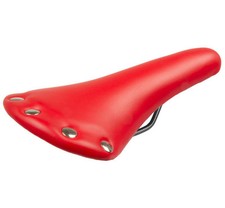 Sella Bicicletta Corsa Scatto fisso Fixed Rossa con borchie 