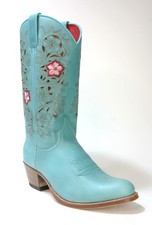 19189 Sendra Boots Debora Arizona Aqua Fiore Welted