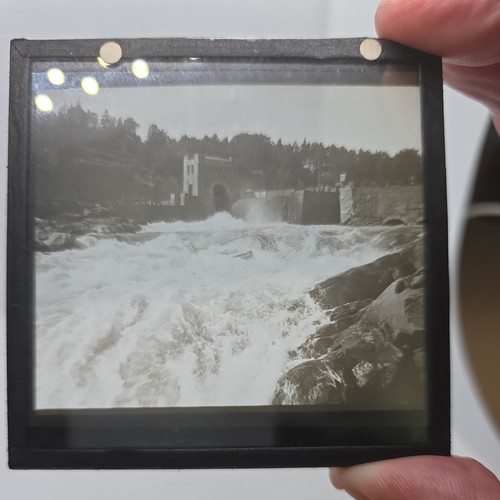 Glass magic lantern slide - glass,