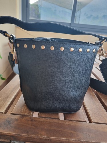 Borsa secchiello nera - borsa, a