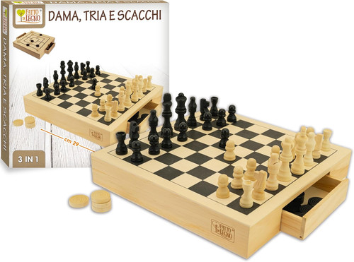 Scacchiera in legno - ,,