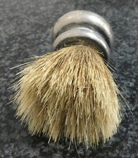 PENNELLO DA BARBA VINTAGE, SIMILSILVER CON PELI DI CINGHIALE