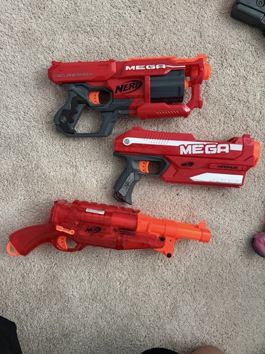 Nerf gun lot mega guns - nerf,
