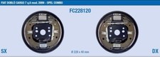 Kit Ganasce Freni Posteriori Completi Fiat Doblò cargo 2009 Opel combo FC228120