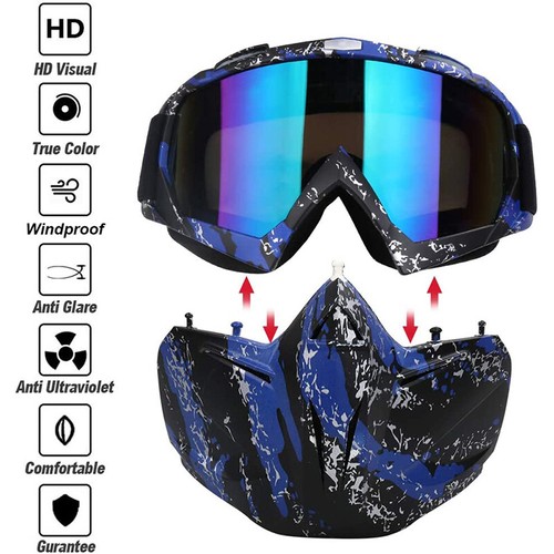 Casco moto occhiali - moto,