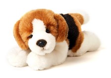 Uni-Toys - cucciolo Beagle sdraiato  24 cm (lunghezza)  cane di peluche ani