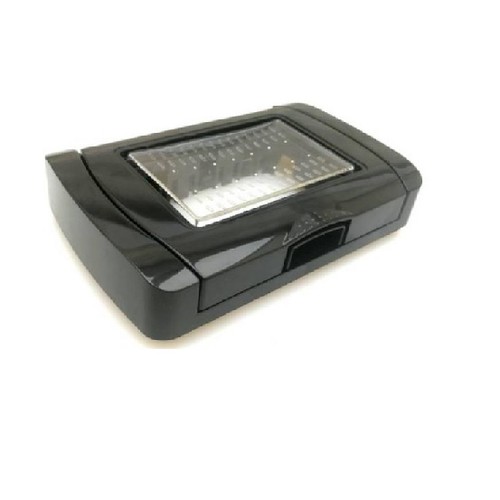 Placca idrobox nero ip55 - placca,