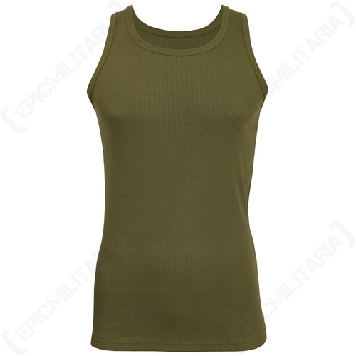 Verde oliva canotta premium - canotta,