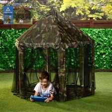 Gazebo mimetico per bambini casetta gioco perfetta nascondiglio al sole 140 x 140 x 135 cm