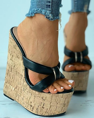 Sandali sabot ciabatte zeppa - sandali,