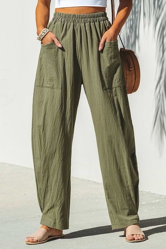 Cupshe pantalone conico vita - conico, a