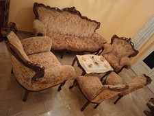 Elegante Salotto Anni ‘70/‘80 in Stile Barocco Siciliano