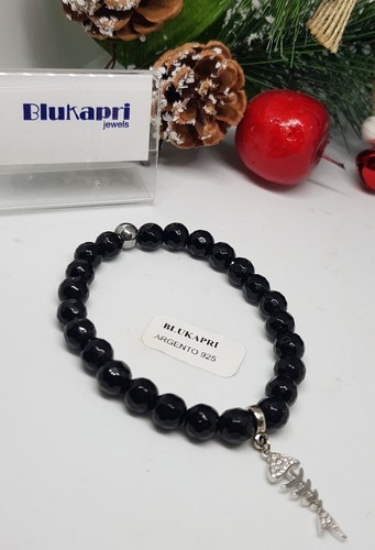 Bracciale blukapri pietre - bracciale,