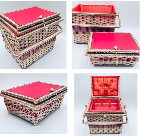 Cesto cucire vintage grande - cesto,