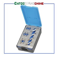 SERIE 10 PZ PUNTE  DA CENTRO PER TORNIO TRAPANO FERRO ACCIAIO HSS FERVI P056/10S