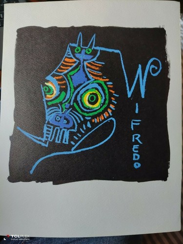 Wilfredo lam lettera 1974 - lam, "lettera