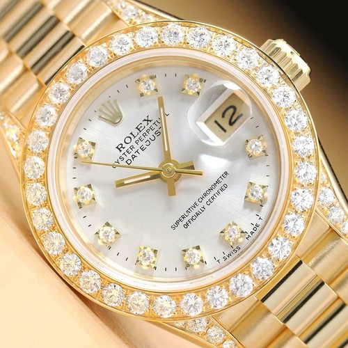 Rolex donna 18k oro president - rolex,