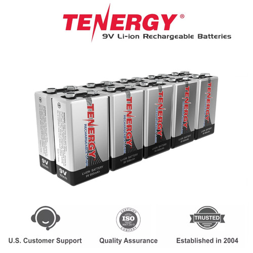 Tenergy ion batteria - 9v, li-ion