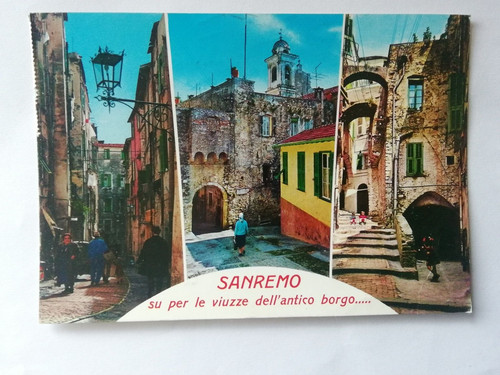 Cartolina sanremo per le - su,