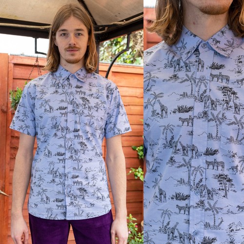 Camicia safari stampata - safari, run