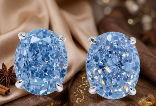Borchie diamanti blu - borchie,