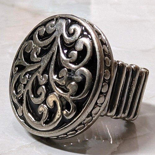 Anello fascia elastica vintage - anello,