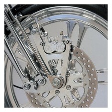 Staffa pinza anteriore destra a 4 pistoncini, 11,5" lucido 88-99 softail fxsts s