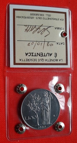 100 lire 1966 minerva - lire,