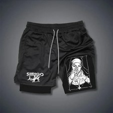 Berserk - Pantaloncini Sportivi 2 in 1, Pantaloncini da Corsa Asciugatura Rapida, Palestra Fitness Allenamento