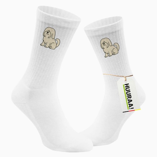 Unisex socken lhasa apso comic - unisex,