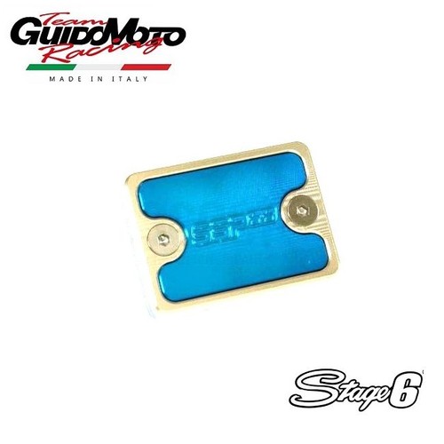 Coperchio anodizzato blu pompa - coperchio,