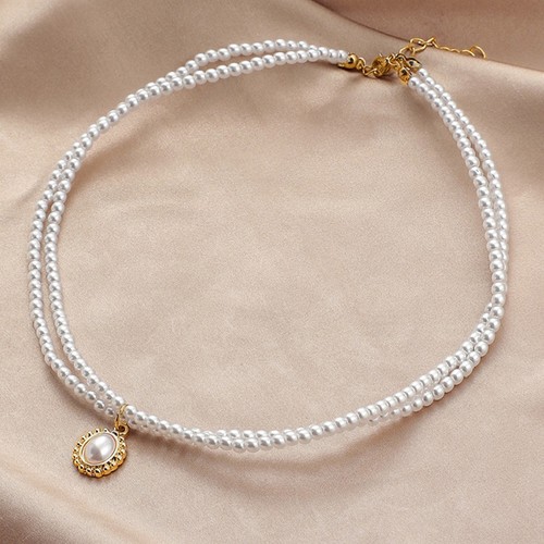 1pz collana doppio strato - 1pz,