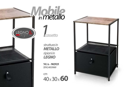 Mobiletto comodino salvaspazio - mobiletto,