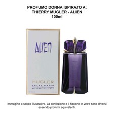 ISPIRAT0 A ALIEN di THIERRY MUGLER Profumo Donna 100ml Sped. in 24/48 ore