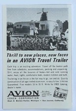 AVION COACH Rimorchio da viaggio posti nuovi volti pubblicità stampa vintage 1964