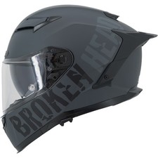Casco integrale Broken Head Street Division Dark Shadow opaco con visiera parasole