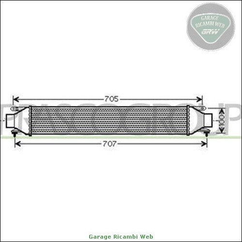 Aa210n004 intercooler prasco - intercooler,