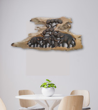 Quadro elefanti tailandesi