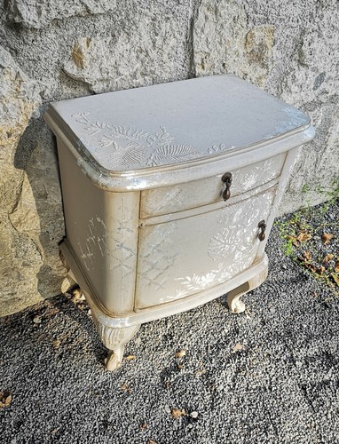 Comodino tortora shabby chic - tortora,
