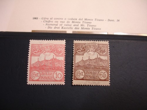 San marino 1903 vedute o - marino,