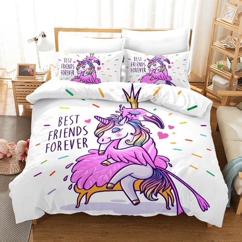 Set copripiumino unicorn - 3d,