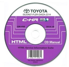 Toyota C-HR Hybrid (2016-2019) manuale officina per tutti i sistemi Win/Mac