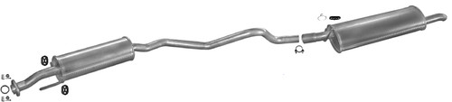 Silenziatore scarico vauxhall - silenziatore,