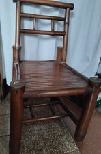 sedia in bambù vintage particolare con quallche segno del tempo ma sempre bella